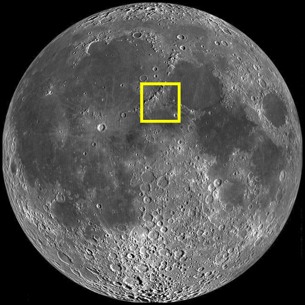 Lacus Felicitatis Location on the Moon (Photo)