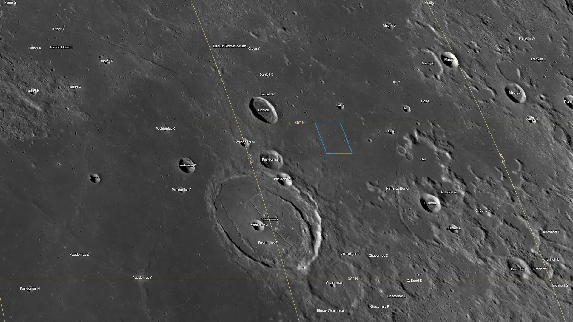 Lake of Dreams (Lacus Somniorum) Region on the Moon