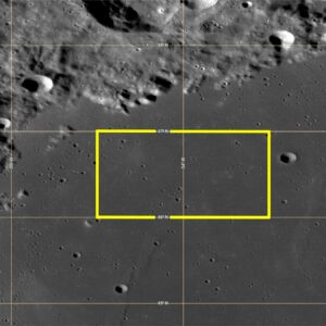 Photomap of Sinus Iridum (Bay of Rainbows) Tract 6 on the Moon.