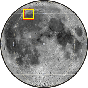 Bay of Rainbows (Sinus Iridum) Location on the Moon (Image)