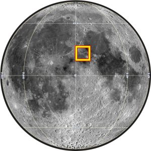 Location of Lake of Happiness (Lacus Felicitatis on the Moon