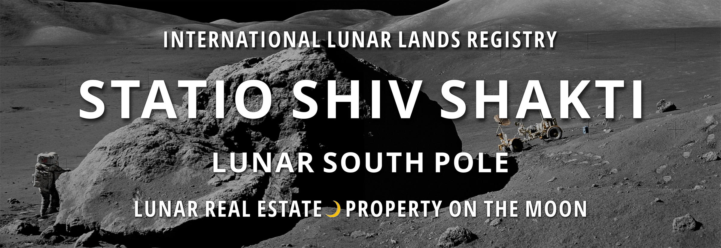 Statio Shiv Shakti - Lunar South Pole Moon Property (Header)