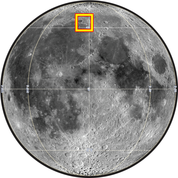 Mont Blanc on the Moon (Lunar Alps Photomap)