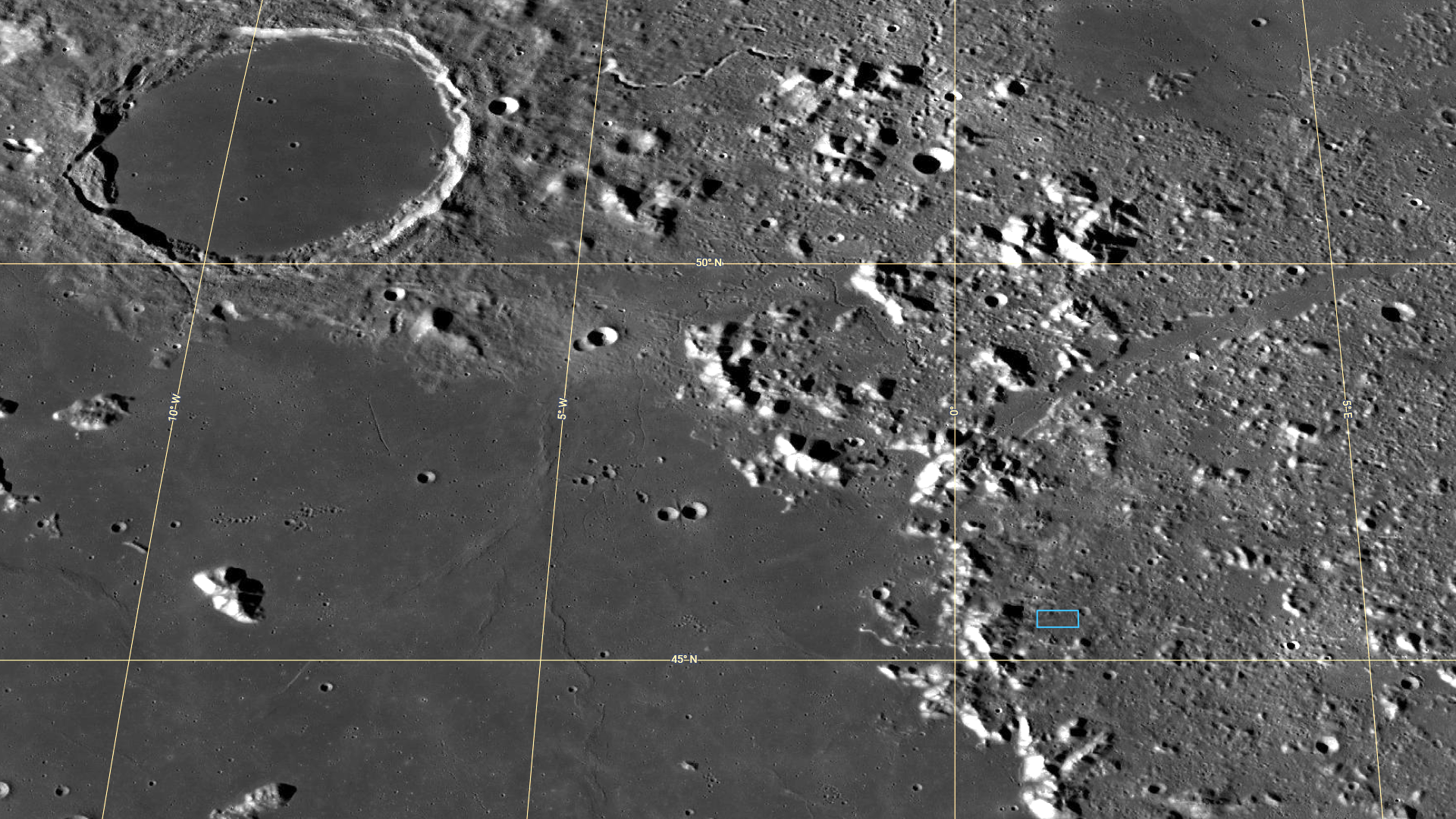 Mont Blanc on the Moon (20 KM Global View)